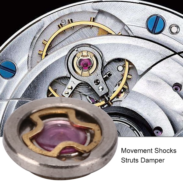 Støtdempere for urverk, tilbehør til 46941 46943 urverk (balansefjær støtdempere +0mm )