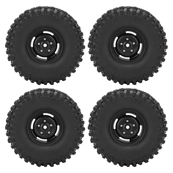 4st 1.9 Tum Hjul Fälg Gummidäck RC Tillbehör Passar Axial 1/10 RC Crawler 120mm