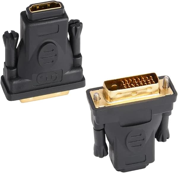 DVI til HDMI-adapter, 2-pakning