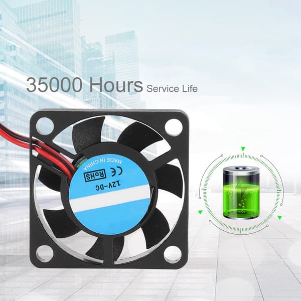 PH2.0 2Pin 12V Motor Mini Børsteløs Køler Blæser Til 3D Printere Tilbehør