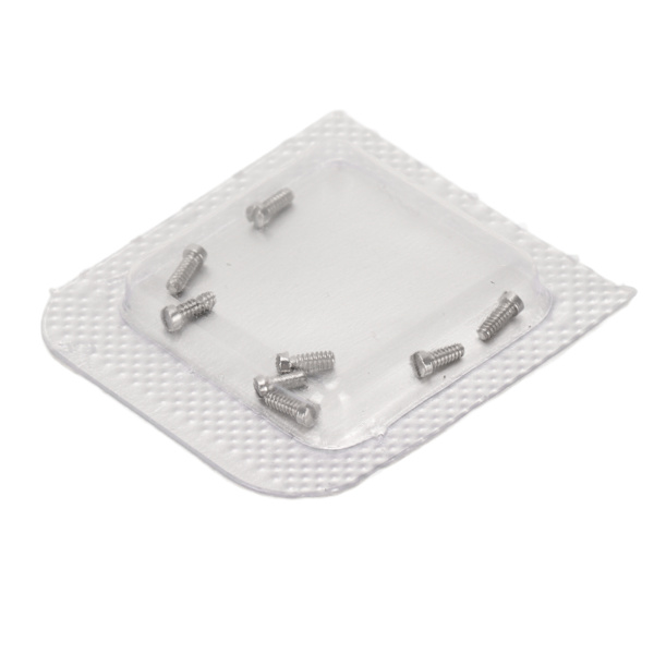 8 st Micro Klockreparationsskruvar Rostfritt Stål Klocka Baksida Skruvar för Ballon Bleu Herr 1 X 1.4 X 3.2mm