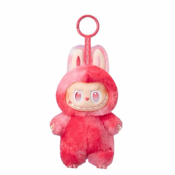 POP MART Rabubu 3.0 High Energy Plys Nøglering - Mystery Vinyl Farve | Premium Samlerobjekt Love
