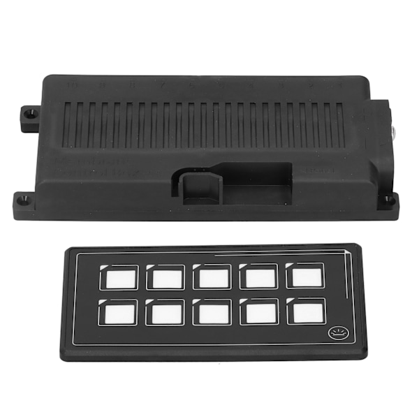 10-napainen kalvokytkimen ohjauspaneeli Bluetooth-sovelluksen ohjauksella, taustavalaistuksella, LED-kosketusnäytöllä, sisäänrakennetulla PPTC:llä asuntoautoille ja veneille