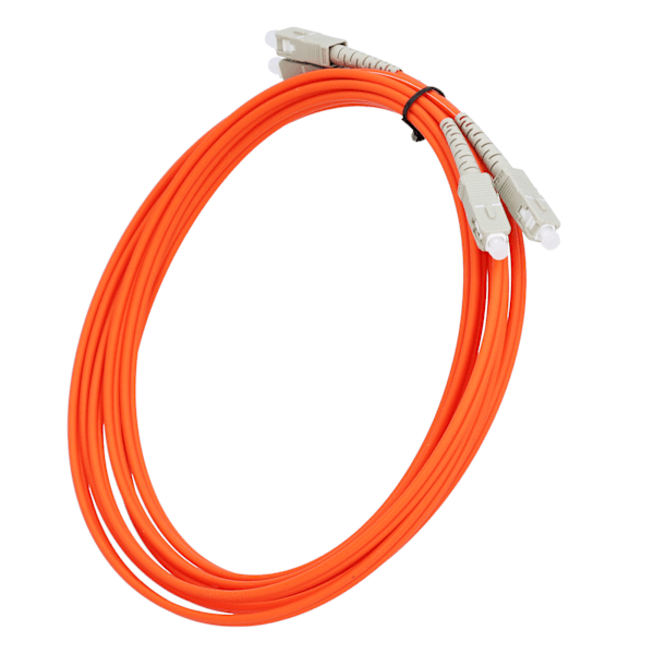 Fiberoptisk kabel 50/125μm 3 meter Multimode Dual‑Core Optisk Patchkabel SC/UPC MM‑DX Datortillbehör