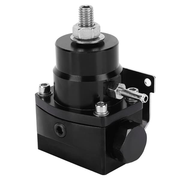 Universal Justerbart Drivstofftrykksregulatorsett med Måler 160PSI (Svart)