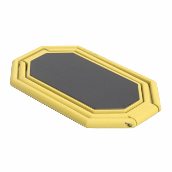 Rhombus Formet Telefon Finger Ring Grip 360° Rotationsstanderholder til Magnetisk Bilholder Gul