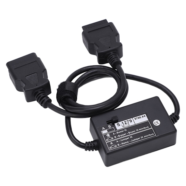 OBD2 Han- till Hon-diagnostisk Adapterkabel S.1279 S1279 Modulbyte för Peugeot Bipper