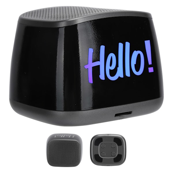 Langaton Bluetooth-kaiutin Kannettava Mini Subwoofer Kaiutin Kannettavalle Tietokoneelle Puhelimelle Tabletille Musiikki Harmaa
