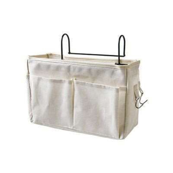 Sänghängande förvaringsväska Hängväska för sovrumsförvaring White
