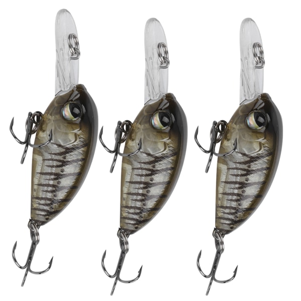 3 STK 6CM/5G Dykning 3D Eyes Lure Kunstig Simulering Naturtro agn Fiskegrej6#