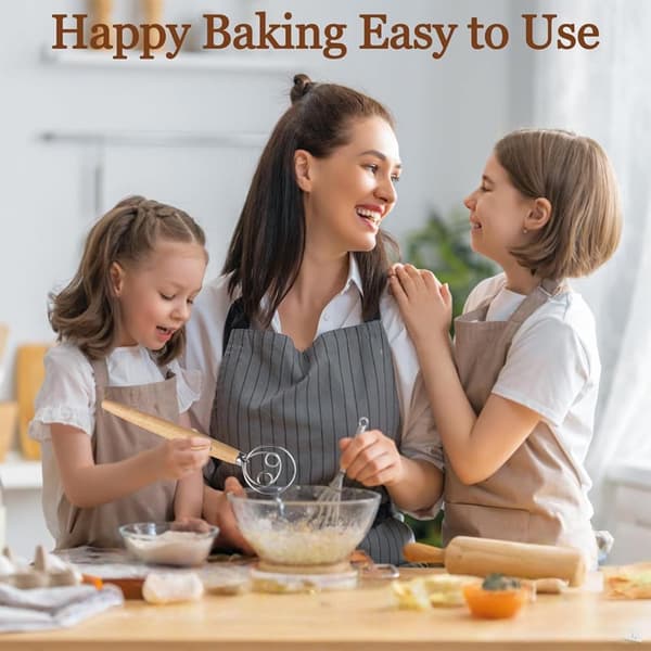 Sett med 2 profesjonelle deigvisper - Danske visper - brøddeigvisper - eggevisper - for baking av brød - kaker og desserter.