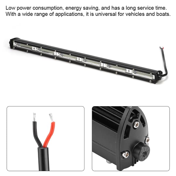 180W Universal Bil/Båd Modificeret 60LED Arbejdslampe Bar Kørelys Tilbehør