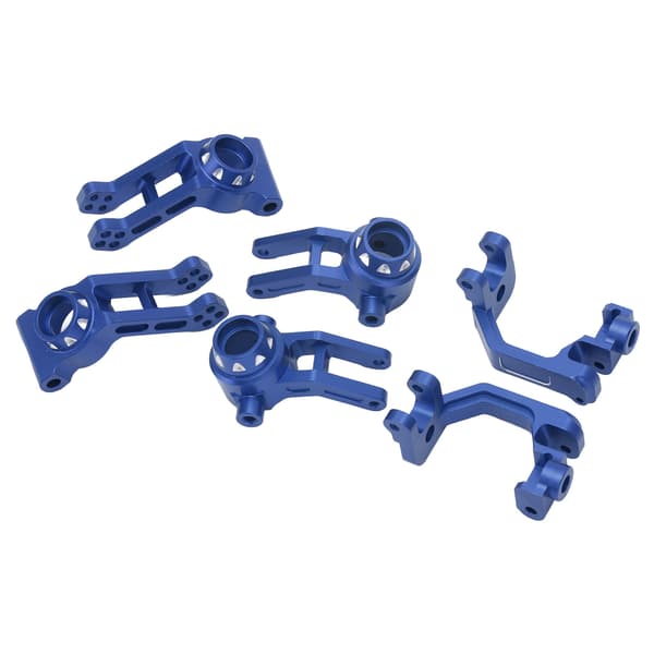 2Set RC Bil Styrekopssæt Aluminiumlegering Bagaksel Sæde C Base Pasform til ARRMA 1/8 RC Bil Sort
