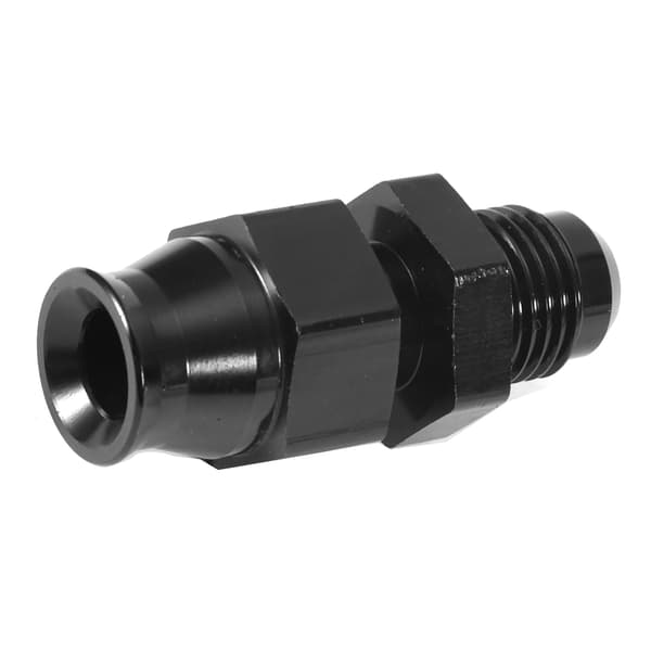 5/16in Rør Til Han Gevind-6 AN Adapter Konnektor med Messing Ferrule Sort
