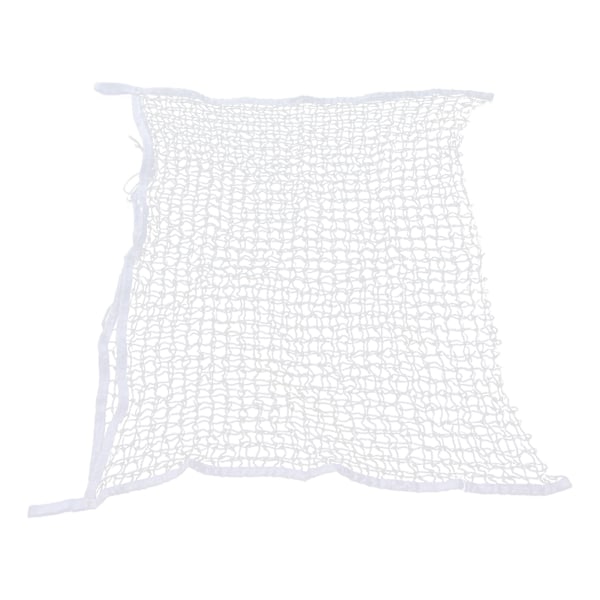 Hønetpose PE Vævet Reb Mesh Hulpose Heste Slow Feeder Foderopbevaringspose Hvid 60x90cm / 23,6x35,4in