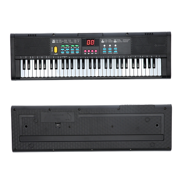 Keyboard Klaver Instrument 61 Tangenter Elektrisk Digital Multifunktionel med Mikrofon MQ6186