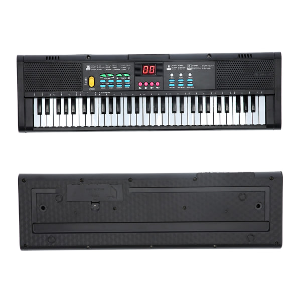 Keyboard Klaverinstrument 61 tangenter Elektrisk digital multifunktionel med mikrofon MQ6186