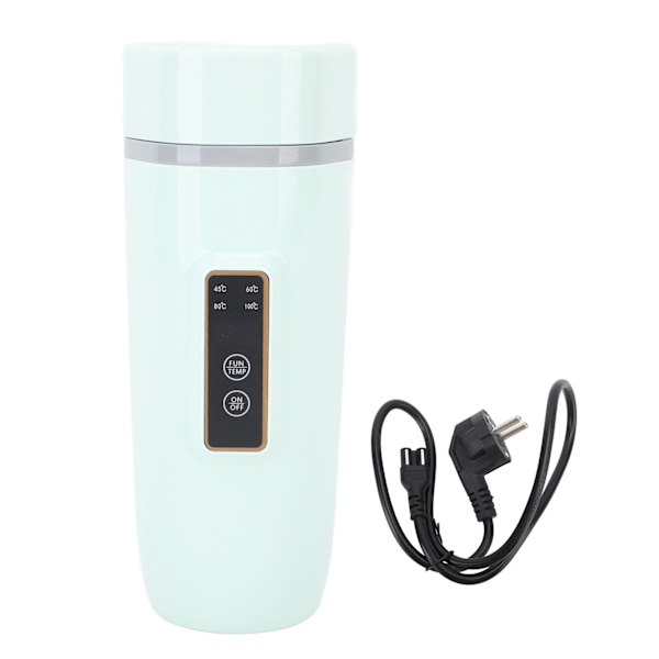 Portable Electric Water Kettle Intelligent Digital Display Electric Water Kettle Adjustable Temperature Travel Water Kettle EU Plug 220V Green