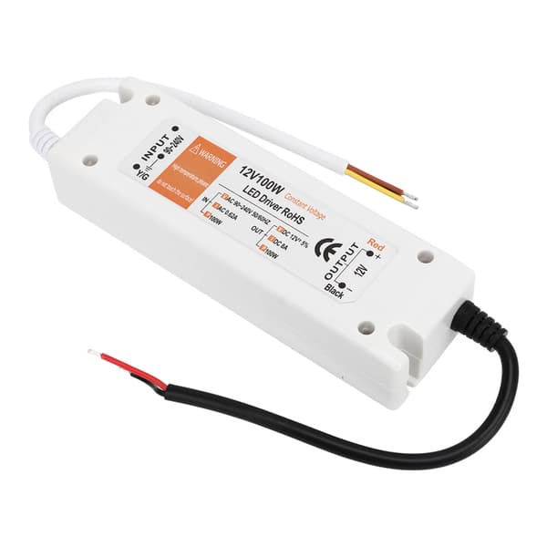 100W LED-strømadapter AC 90-240V 0.62A til DC 12V 8A Kortslutningsbeskyttelse LED-driveradapter for hjemmet 0.2
