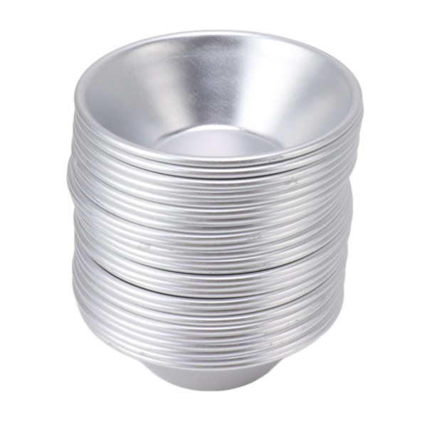 25 stk. Æggetærteforme i aluminium, små tærteforme, mini cupcake kage muffin cookie forme, bageforme til bagning