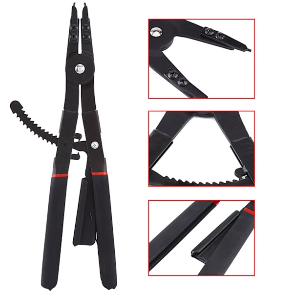 16\" Universal Circlip Snap Ring Tångset Hållring Med Ersättningstips