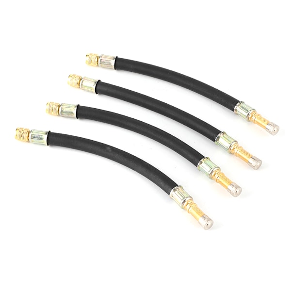 4 st Däckventilförlängare Adapter Överför Flexibel Uppblåsbar Slang Bil Universal 190mm
