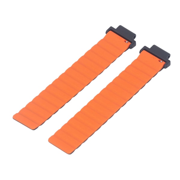 Magnetiskt silikonarmband Justerbart silikonarmband Ersättningsarmband för Garmin Forerunner 220 Grå Orange