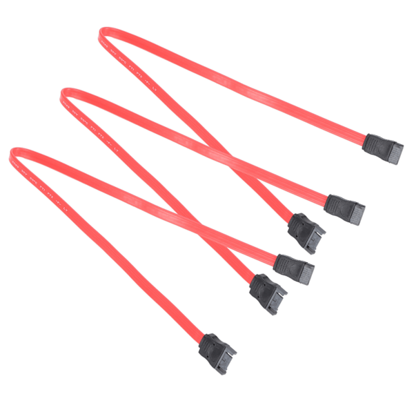 10 stk. Sata-kabel 7Pin Hann til Hunn SSD Dataforlengelseskabel for Ekstern Harddisk Dataoverføring 50 cm