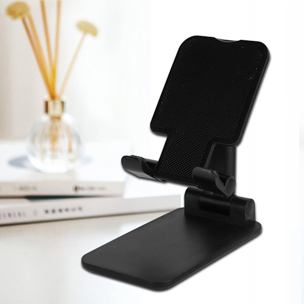 Justerbart hopfällbart skrivbordsstativ i aluminiumlegering med justerbar höjd och vinkel, handsfree, bekvämt liv, mobiltelefonbordsfäste