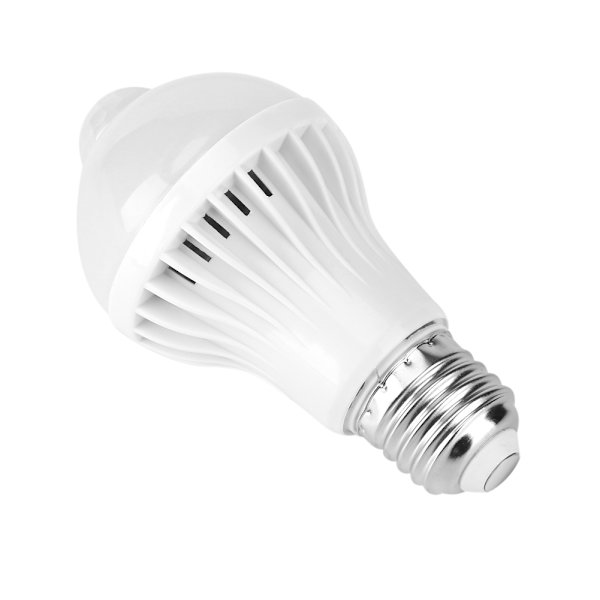 E27 Intelligent Detektion PIR Infraröd Rörelsesensor Lampa LED Glödlampa 5W