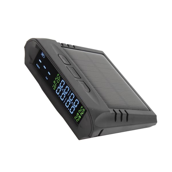 Däcktrycksövervakningssystem LCD-display Trådlös Solenergi TPMS för Bil Husbil Trailer Lastbil SUV Pickup