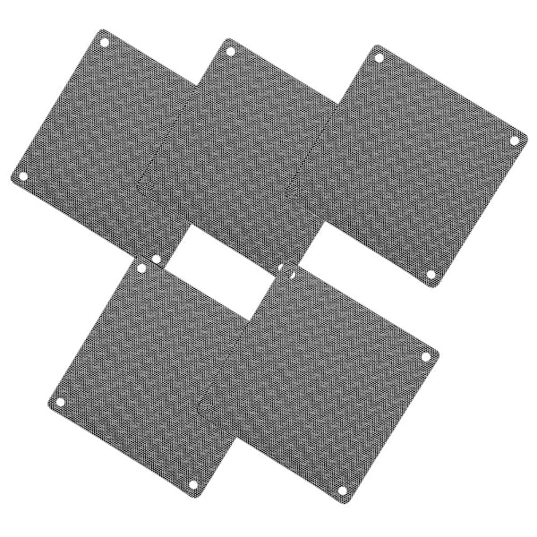 5st 12*12cm PC Dator PVC Fläkt Skydd Dammtät Förvaringspåse Svart