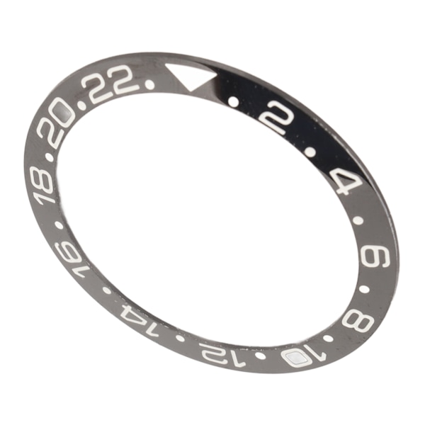 Keramisk Klockring Svart Bas Vit Siffra Klockring Insats Ersättningsdelar Tillbehör för Reparation 40mm