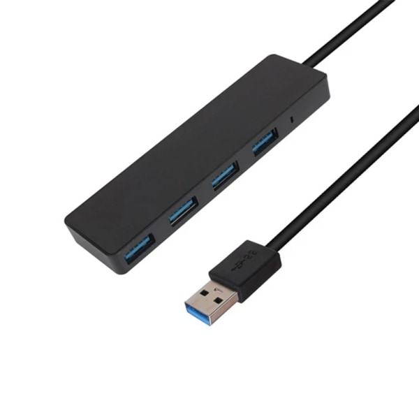 4-portars USB 3.0-hubb, slimmad USB hubb för data, ingen laddning krävs