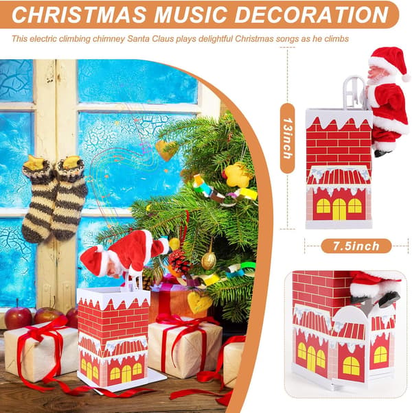 Electric Climbing Santa Claus - A Fun and Entertaining Christmas Gift!