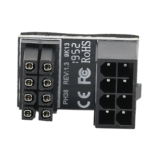 PH38A 6PIN Strøm Interface Konverter 180 Graders Vinklet Strømadapter Konnektor
