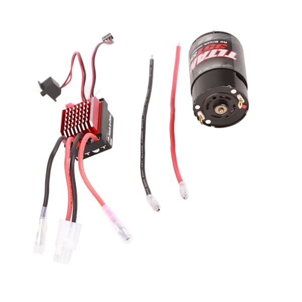 550 Harjamoottori 360A Harjallinen Elektroninen Nopeudensäädin ESC Sopii 1/10 RC Auto 35T