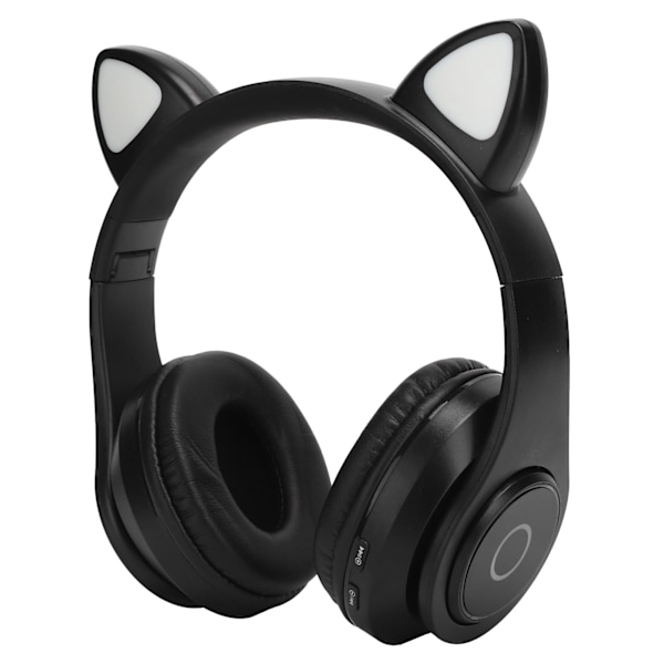 B39 Trådløse hovedtelefoner med katteører Bluetooth Søde gaming hovedtelefoner til musik Hjemme Sport Sort