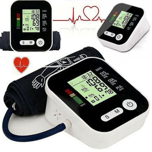 Ruikalucky blodtryksmåler med LCD-skærm -> Ruikalucky blodtryksmåler LCD-skærm