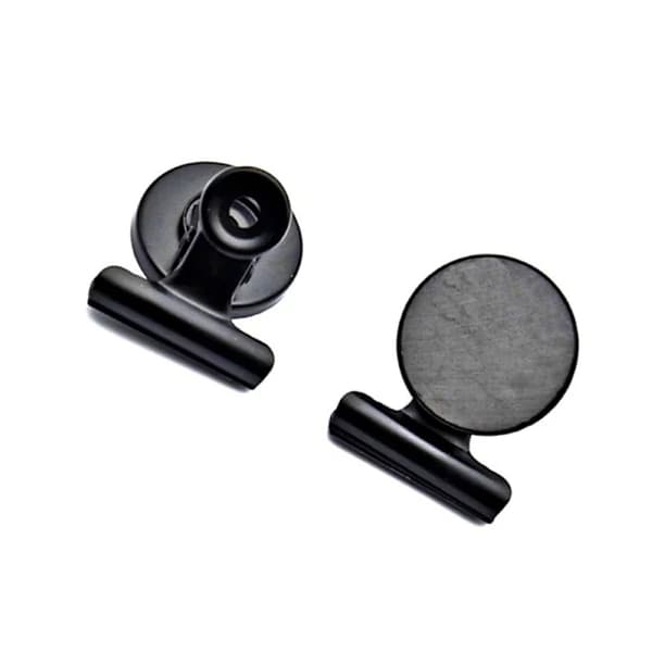 Stilfulde magnetiske clips - 10-pak sort