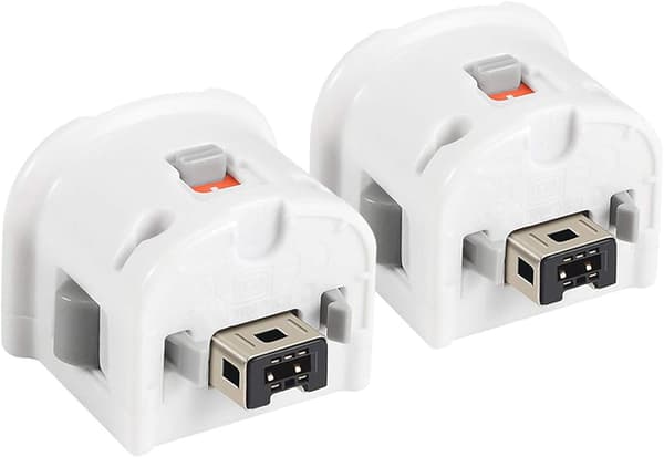 2 Motion Plus Adapter Sensor til Wii Remote, Motion Plus Adapter Accelerator Erstatning til Wii Motion Plus Adapter