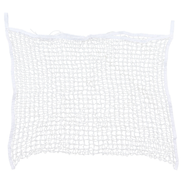 Hønetpose PE Vævet Reb Mesh Hulpose Heste Slow Feeder Foderopbevaringspose Hvid 60x90cm / 23,6x35,4in