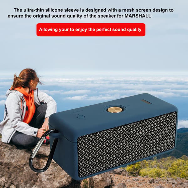 Skyddsfodral Kompatibelt för EMBERTON Bluetooth-högtalare Silikonskydd