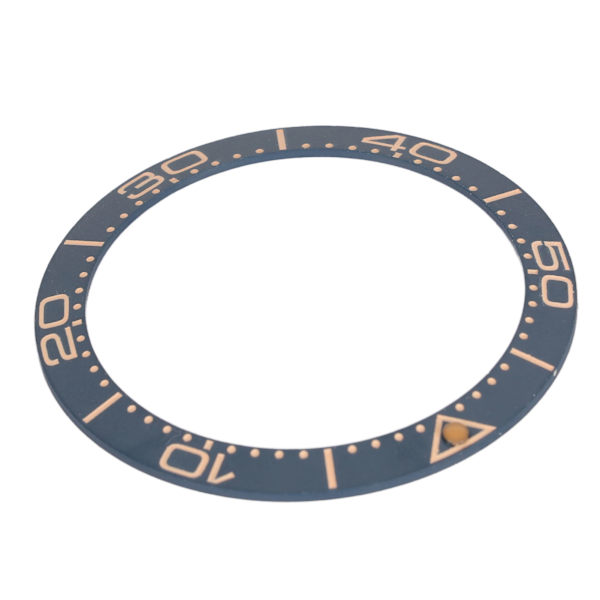 Keramisk Klockring Bezel 38mm Klockring Insats Ersättningsdelar Tillbehör för Urmakare Mörkblå Sandblästrad