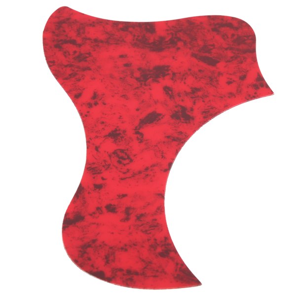 2 st Akustisk Gitarr Plektrumskydd Folk Anti-Repskydd Platta Ersättning för 38-41 tum Celluloid (Röd Sköldpaddsfärg Fågelform)