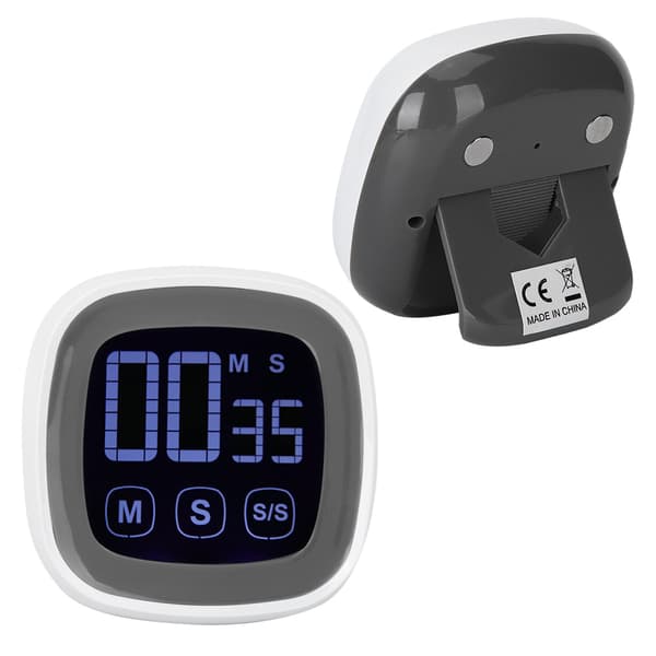 Digital Kitchen Timer Large Screen Loud Alarm BBQ Countdown Reminders Household Stopwatch with Magnet 0.2