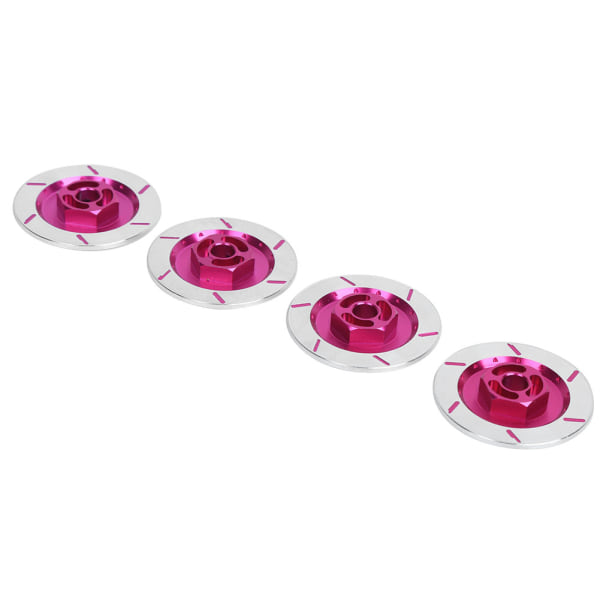 Simulerade bromsskivor i aluminiumlegering, tillbehör som passar HSP 94123 1:10 RC-bil, rosa