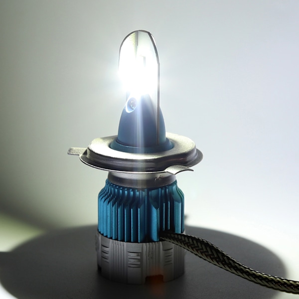 2 stk 6000LM Super Lysstyrke IP67 Vanntett 30W Mi2 LED Tåkelys for H4 6500K Hovedlys