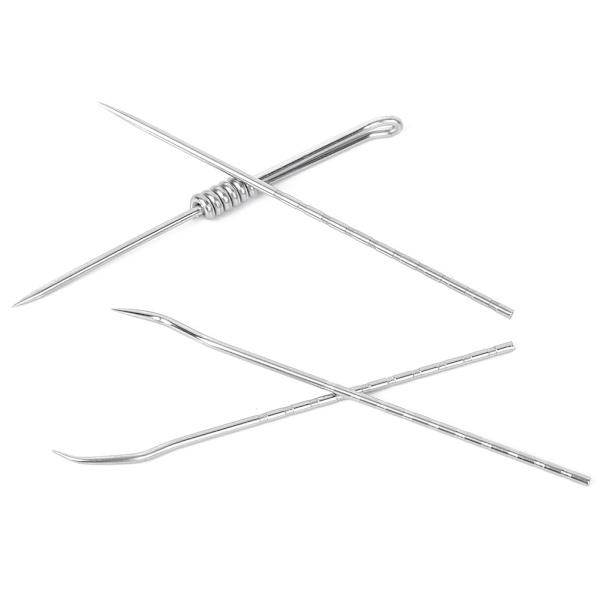 4 st/set Utomhus Metall Tandpetare Verktyg Förvaringslåda Bärbar Munvård Tandpetare