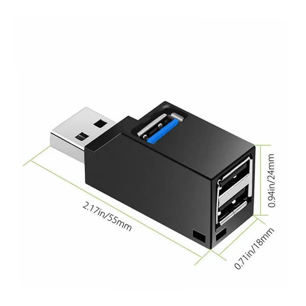 2 stk USB 3.0 utvidelsesadapter, egnet for bærbare datamaskiner, USB-dokkingstasjon, utvidelsesdokk, USB-hub